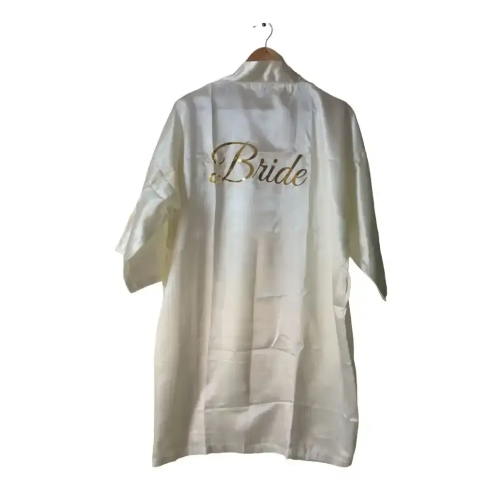 Satin Bride Bathrobe